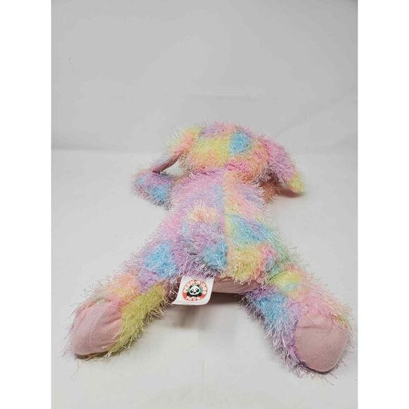 Peek-A-Boo Plush Rainbow Tye-dye Dog Stuffed Animal - Picture 3 of 9